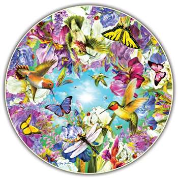 Hummingbirds Round Table Puzzle, ABW412