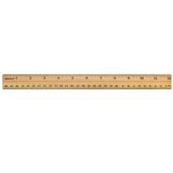 School Ruler Wood 12" Single Bevel Pencil By Acme United