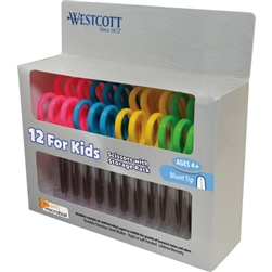 12PK WESTCOTT BLUNT TIP SCISSOR KID - ACM14871