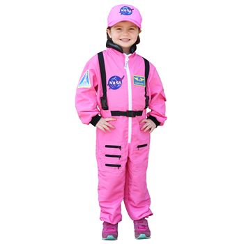 Nasa Astronaut Pink Jumpsuit Sz 4/6 Get Real Gear , AEAASP46