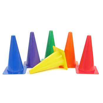 Rigid Plastic Cones 12&quot; Set Of 6, AEPYTB020