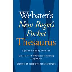 Websters New Rogets Thesaurus Pocket Edition By Houghton Mifflin