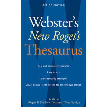 Websters New Rogets Thesaurus Office Edition By Houghton Mifflin