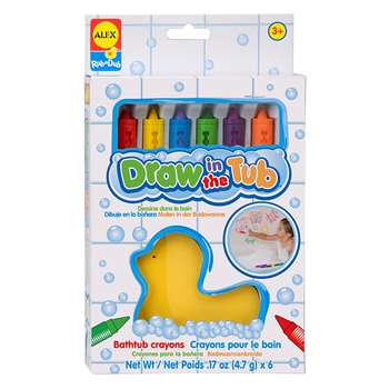 Draw In The Tub Crayons 6Pk By Alex By Panline Usa