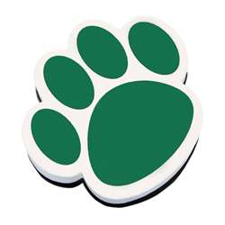 Magnetic Whiteboard Eraser Green Paw By Ashley Productions