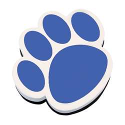 Magnetic Whiteboard Eraser Blue Paw By Ashley Productions