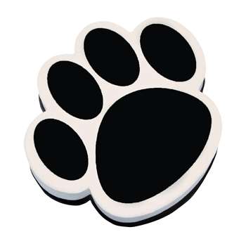 Magnetic Whiteboard Eraser Black Paw By Ashley Productions