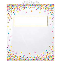 6 Pack Storage Bag Confetti Pattern Hanging, ASH10566