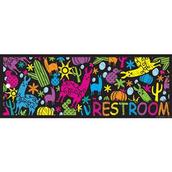 Restroom Pass Llama Cactus Lrg 2 Sd Laminated Prin, ASH10689