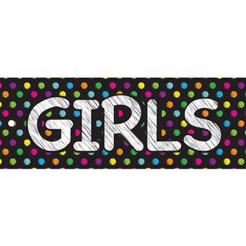 Girls Pass 9X35 Chalk Dots Laminated, ASH10690