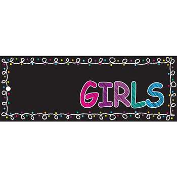 Laminated Hall Pass Chalk Girls, ASH10722