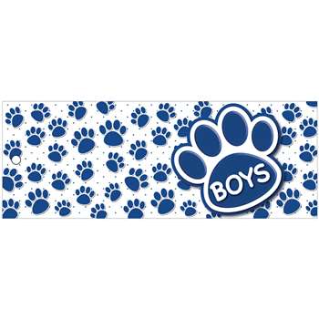 Boys Pass 9X35 Blu Paws 2 Sided Laminated, ASH10735