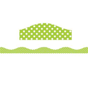 Magnetic Border Lime & White Dots, ASH11403