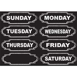 Die-Cut Magnets Chalkboard Days Of The Week, ASH19002