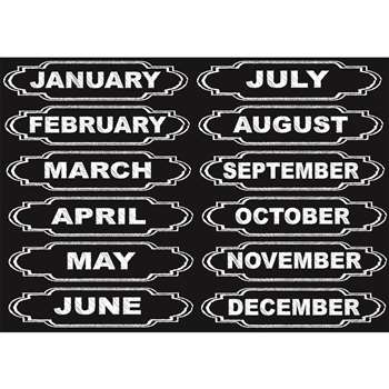 Die-Cut Magnets Chalkboard Calendar Months, ASH19005