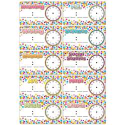 Magnets Confetti Schedule Cards Die Cut, ASH19009