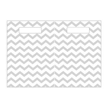 Folding Magnetic Center Gray Chevron, ASH60001