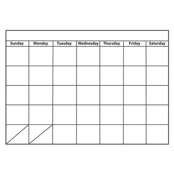 Big Monthly Calendar Large Magnetic Chart, ASH70001