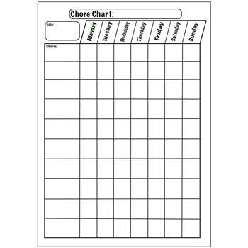 Big Magnetic Plain Chore Chart 12X15, ASH70003