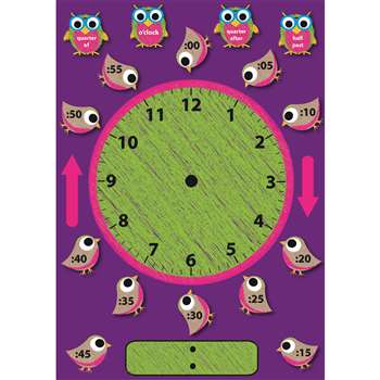 Telling Time Magnetic Mini Bulletin Board Set, ASH77008