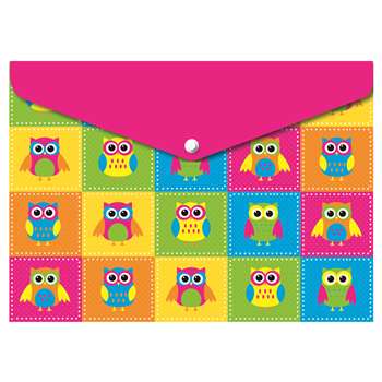 Decorated Poly Folder Color Owls, ASH90002