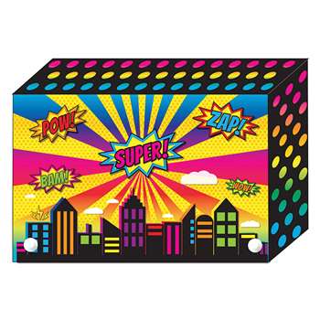 Super City Index Card Boxes 3X5&quot; Decorated Poly, ASH90300