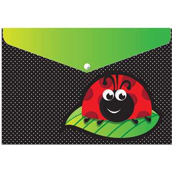 6 Pack Folder with Snap 95X13 Ladybug, ASH90603