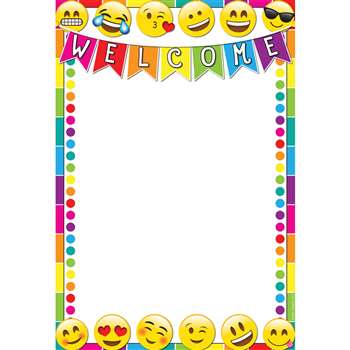 Emoji Welcome 13X19 Smart Chart Poly, ASH91004