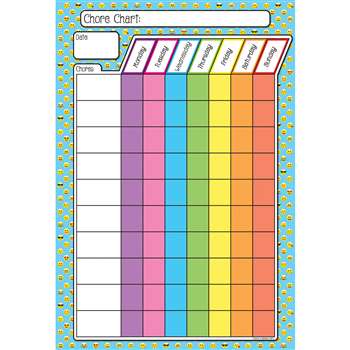 Emoji Chores 13X19 Smart Poly Chart Poly, ASH91015