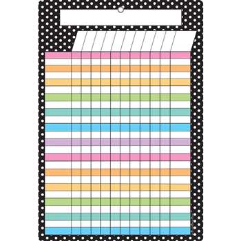 Smart Blck White Plk Dots Incentive Chart Dry-Eras, ASH91034