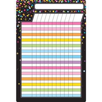 Black Confetti Centive Chart 13X19 Smart Poly, ASH91090