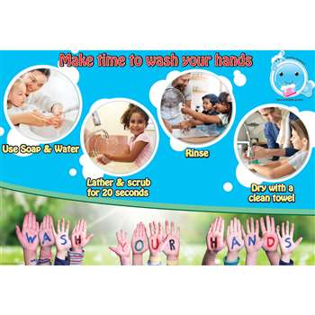 Chart 13X19 Make Time To Wash Your Hands Smart Pol, ASH91104