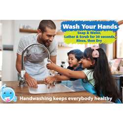 Chart 13X19 Handwashing Keeps Smart Poly Healthy B, ASH91107
