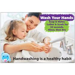 Chrt 13X19 Handwashing Is A Healthy Habit Smart Po, ASH91108