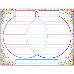 Chart Venn Diagram Confetti Dry-Erase Surface, ASH92019