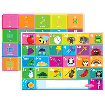 Abc&Numbers 1-20 Learn Mat 2 Sided Write On Wipe O, ASH95020
