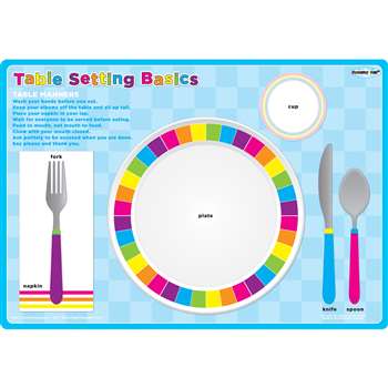 Place Setting Table Postermat Pals Smart Poly Sing, ASH95203