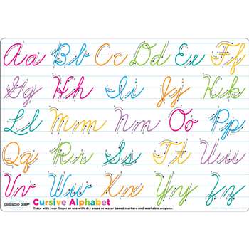 Cursive Handwriting Postermat Pals Smart Poly Sing, ASH95208