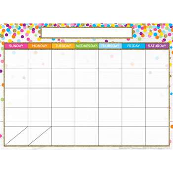 Calendar Confetti Style Postermat Pals Smart Poly , ASH95305