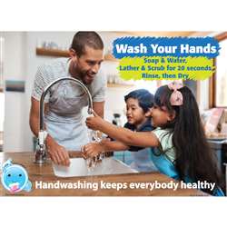 13X95 Handwashing Keeps Everbody Postermat Pals Sp, ASH95327