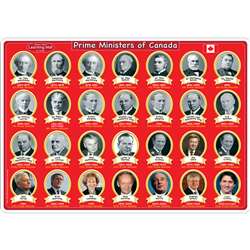 10Pk Canadian Prime Ministers Mat 2 Sided Write On, ASH95625