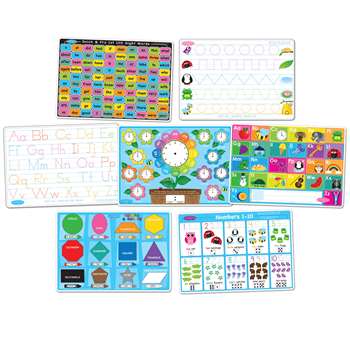 7 Pack Early Education Learning Mats Smart Poly, ASH95801