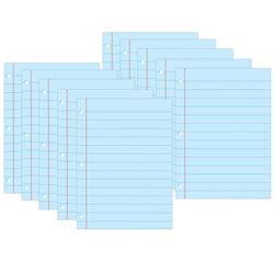 10 Pack Postermat Blu Notebook Paper, ASH97022