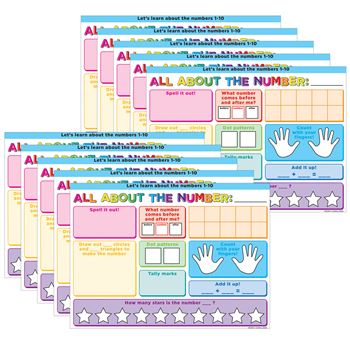10 Pack Postermat Poly About Number, ASH97029