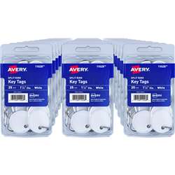 Avery Round Split Ring Key Tags - AVE11028