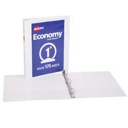1&quot; Capacity White View Binder, AVE5711