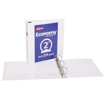 2&quot; Capacity White View Binder, AVE5731