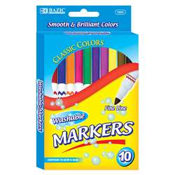 Washable Markers Super Tip 10 Colrs, BAZ1224