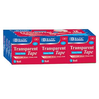 Bazic Tape Refill Transparent Tape, BAZ907