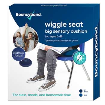 Big Sensory Seat Cushion Blue Antimicrobial, BBAMB33BUWS